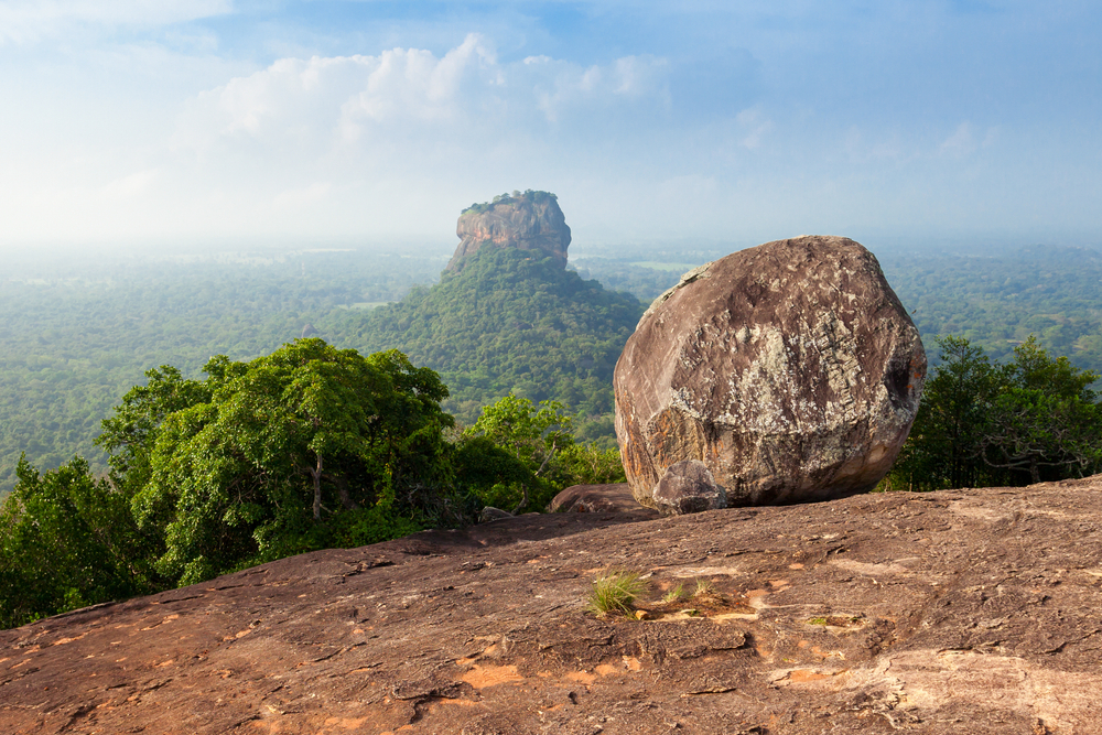 Sigiriya,Rock,Or,Sinhagiri,Or,Lion,Rock,Aerial,Panoramic,View