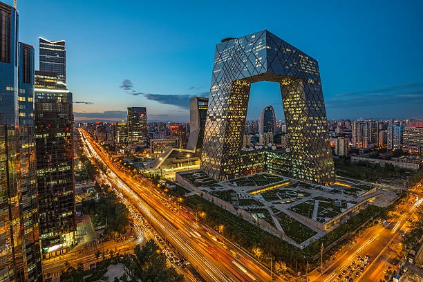 night-on-beijing-central-busines